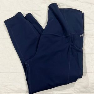 Navy Maternity Crop Legging
